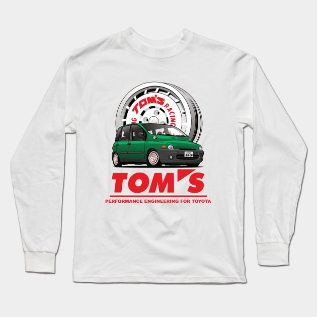 FIAT Multipla TOM'S (green version) Long Sleeve T-Shirt by 8800ag